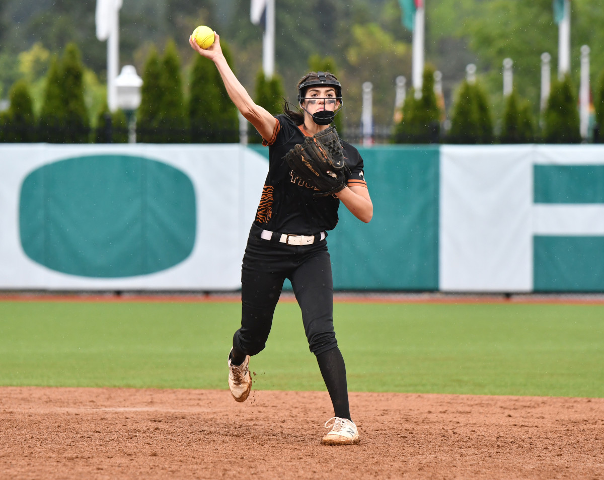 Burns Yamhill-Carlton 3A softball final Taylor Balkom 49